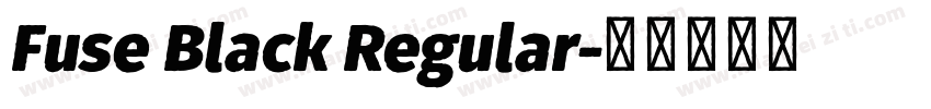 Fuse Black Regular字体转换